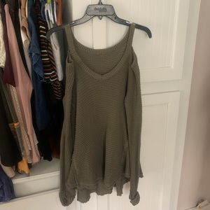 Free People Peep Shoulder Sweater